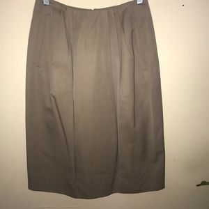 Khaki Giorgio Armani skirt.